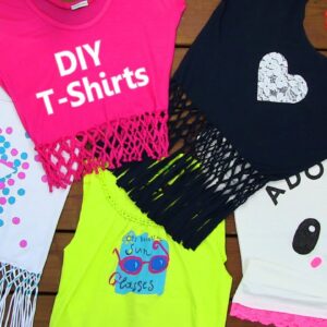 DIY Clothes! DIY 5 T-Shirt Crafts (T-Shirt Cutting Ideas and Projects with 5 Outfits)